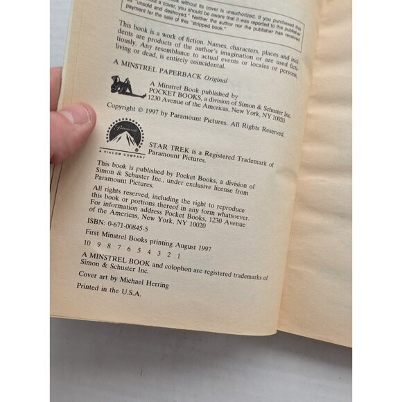 Star Trek Voyager Starfleet Academy Books 1 2 3 Paperback Vintage SIGNED READ - Picture 5 of 7